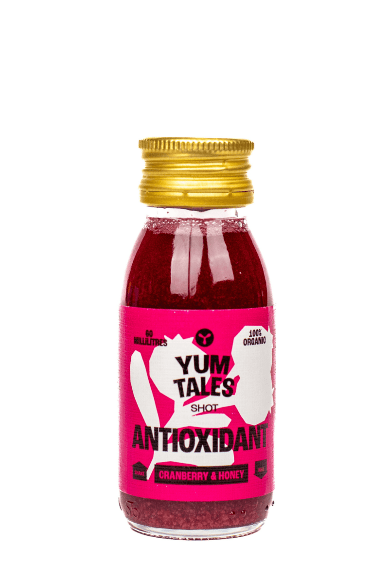 YumTales Shot Cranberry & Μέλι-100% Οργανικό Σφηνάκι Ενέργειας